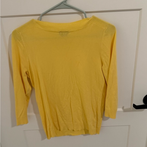 Ann Taylor Sunny Yellow Crew Neck Sweater - Picture 3 of 3